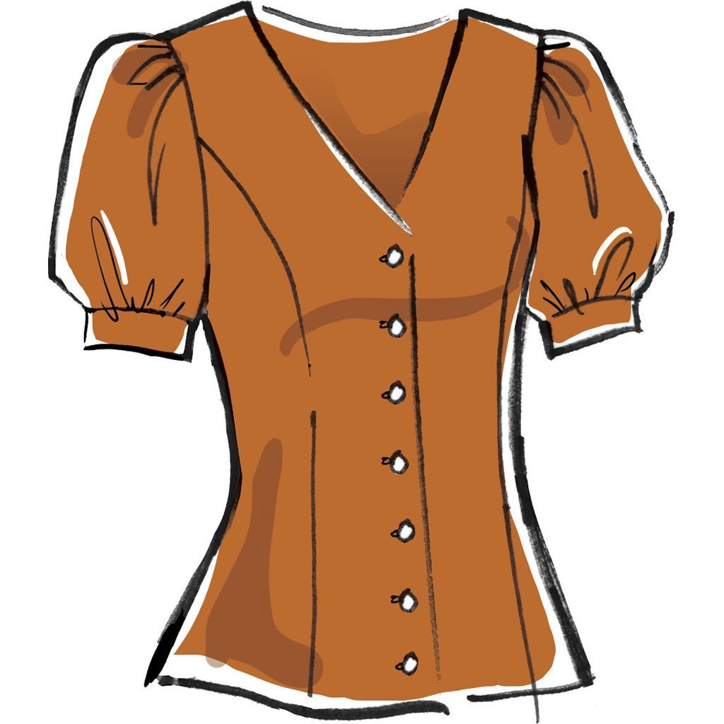 McCall's Pattern M8040 #EmmieMcCalls Misses Tops 8040 Image 3 From Patternsandplains.com