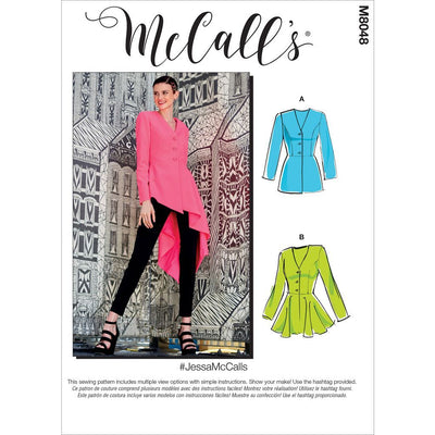 McCall's Pattern M8048 #JessaMcCalls Misses Jackets 8048 Image 1 From Patternsandplains.com