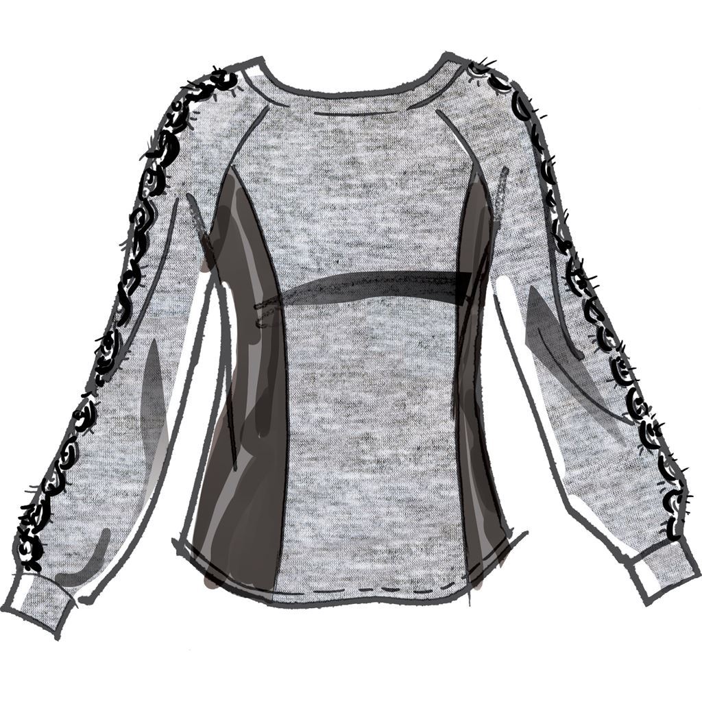 McCall's Pattern M8054 #CharlieMcCalls Misses Mens Tops and Hoodies 8054 Image 3 From Patternsandplains.com