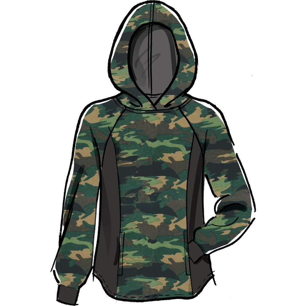 McCall's Pattern M8054 #CharlieMcCalls Misses Mens Tops and Hoodies 8054 Image 4 From Patternsandplains.com