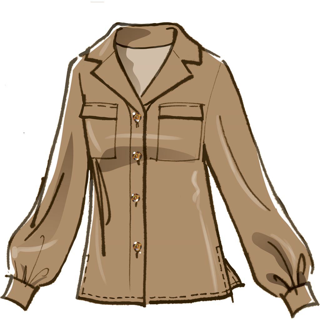 McCall's Pattern M8067 #LivMcCalls Misses Button Front Tops with Collar and Sleeve Options 8067 Image 3 From Patternsandplains.com