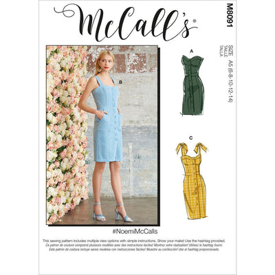 McCall's Pattern M8091 #NoemiMcCalls Misses Dresses 8091 Image 1 From Patternsandplains.com