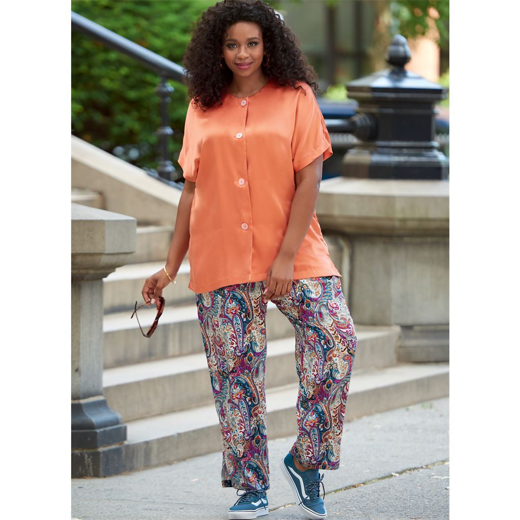 McCall's Pattern M8159 #CherylMcCalls Womens Side Slit Shirt Top Skirt and Pants 8159 Image 2 From Patternsandplains.com