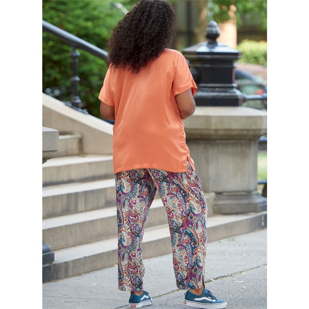 McCall's Pattern M8159 #CherylMcCalls Womens Side Slit Shirt Top Skirt and Pants 8159 Image 5 From Patternsandplains.com