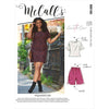 McCall's Pattern M8160 #AgnesMcCalls Misses and Miss Petite Short Sleeve Top Dress Pull On Shorts and Pants 8160 Image 1 From Patternsandplains.com
