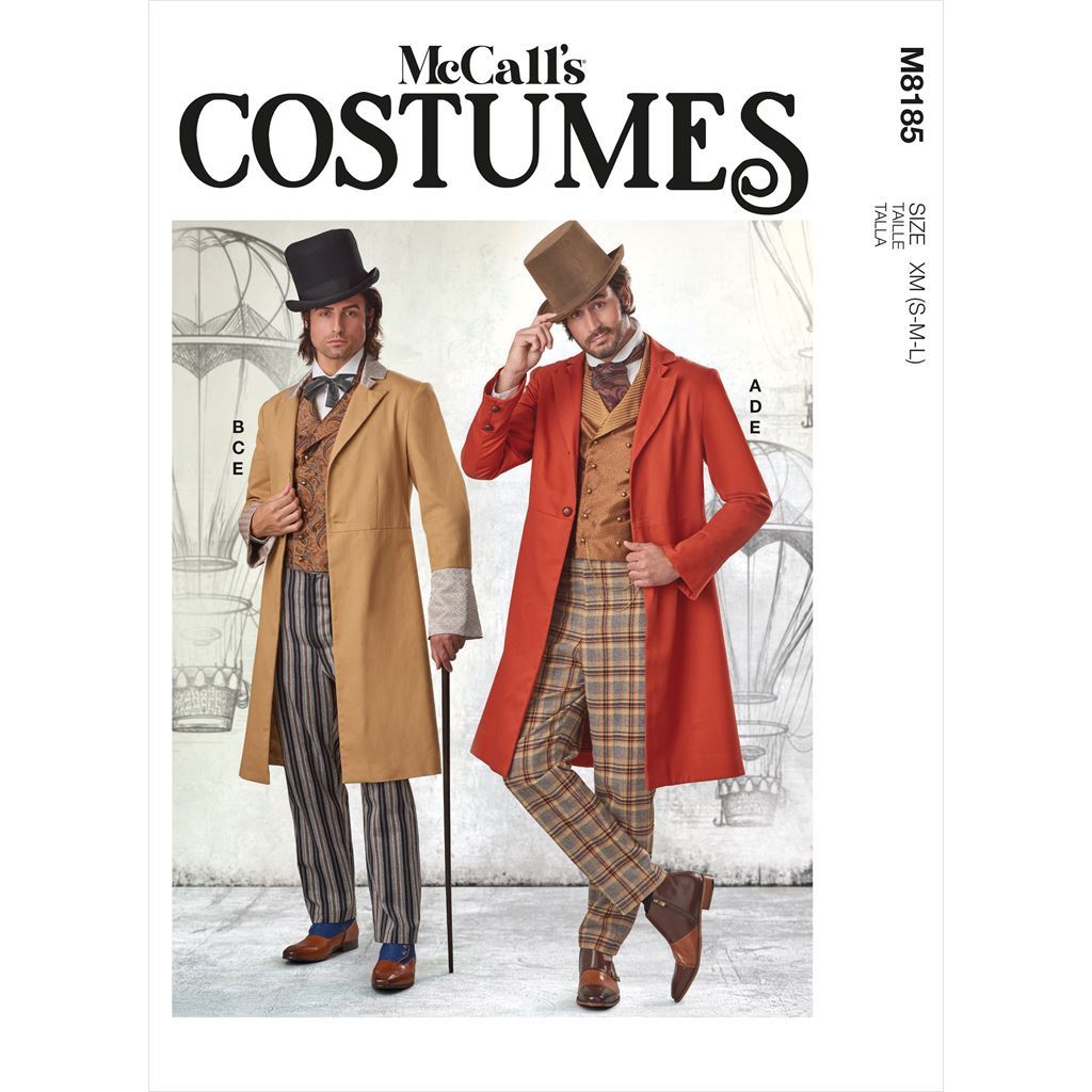 McCall's Pattern M8185 Mens Costume 8185 Image 1 From Patternsandplains.com