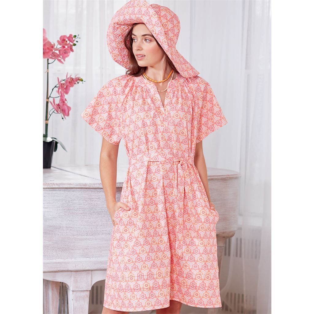 McCall's Pattern M8212 Misses Dresses Belt Hat and Mask 8212 Image 2 From Patternsandplains.com