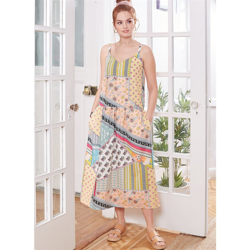 McCall's Pattern M8214 Misses Dresses and Mask 8214 Image 2 From Patternsandplains.com