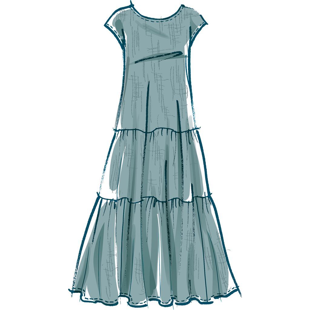 McCall's Pattern M8214 Misses Dresses and Mask 8214 Image 5 From Patternsandplains.com