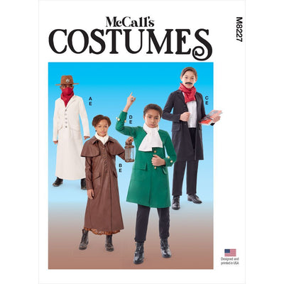McCall's Pattern M8227 Girls and Boys Costume Coats with Mask 8227 Image 1 From Patternsandplains.com