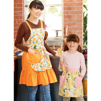 McCall's Pattern M8234 Childrens and Misses Aprons Potholders and Tea Towel 8234 Image 2 From Patternsandplains.com