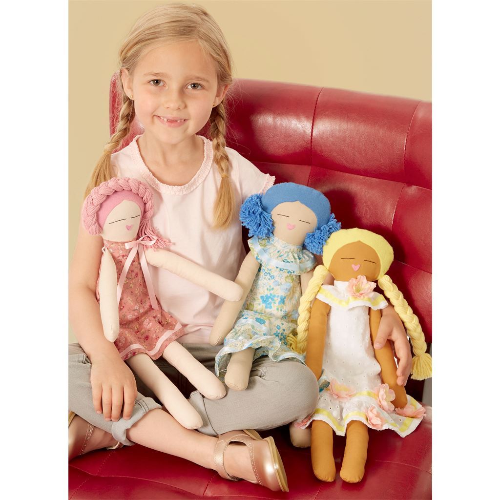 McCall's Pattern M8235 18 Cloth Dolls 8235 Image 2 From Patternsandplains.com