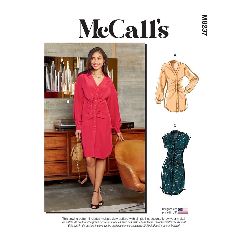 McCall's Pattern M8237 Misses Tunic and Dresses 8237 Image 1 From Patternsandplains.com