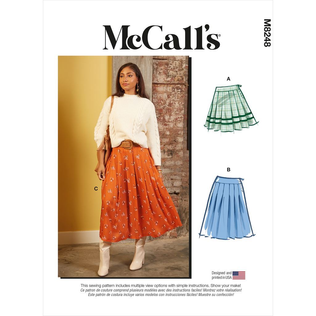 McCall's Pattern M8248 Misses Skirts 8248 Image 1 From Patternsandplains.com