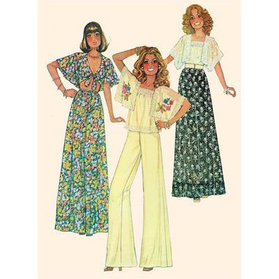 McCall's Pattern M8257 Misses Tops Skirt and Pants 8257 Image 3 From Patternsandplains.com
