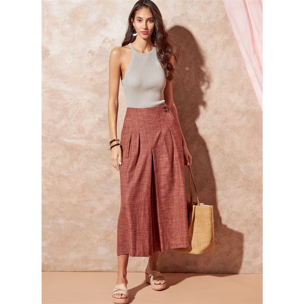 McCall's Pattern M8260 Misses Skirt Shorts and Pants 8260 Image 2 From Patternsandplains.com