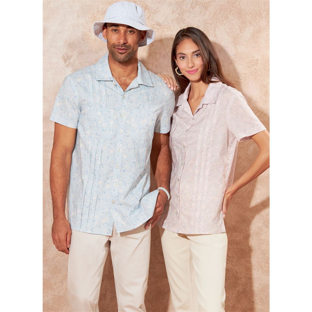 McCall's Pattern M8263 Unisex Shirts and Hat 8263 Image 2 From Patternsandplains.com