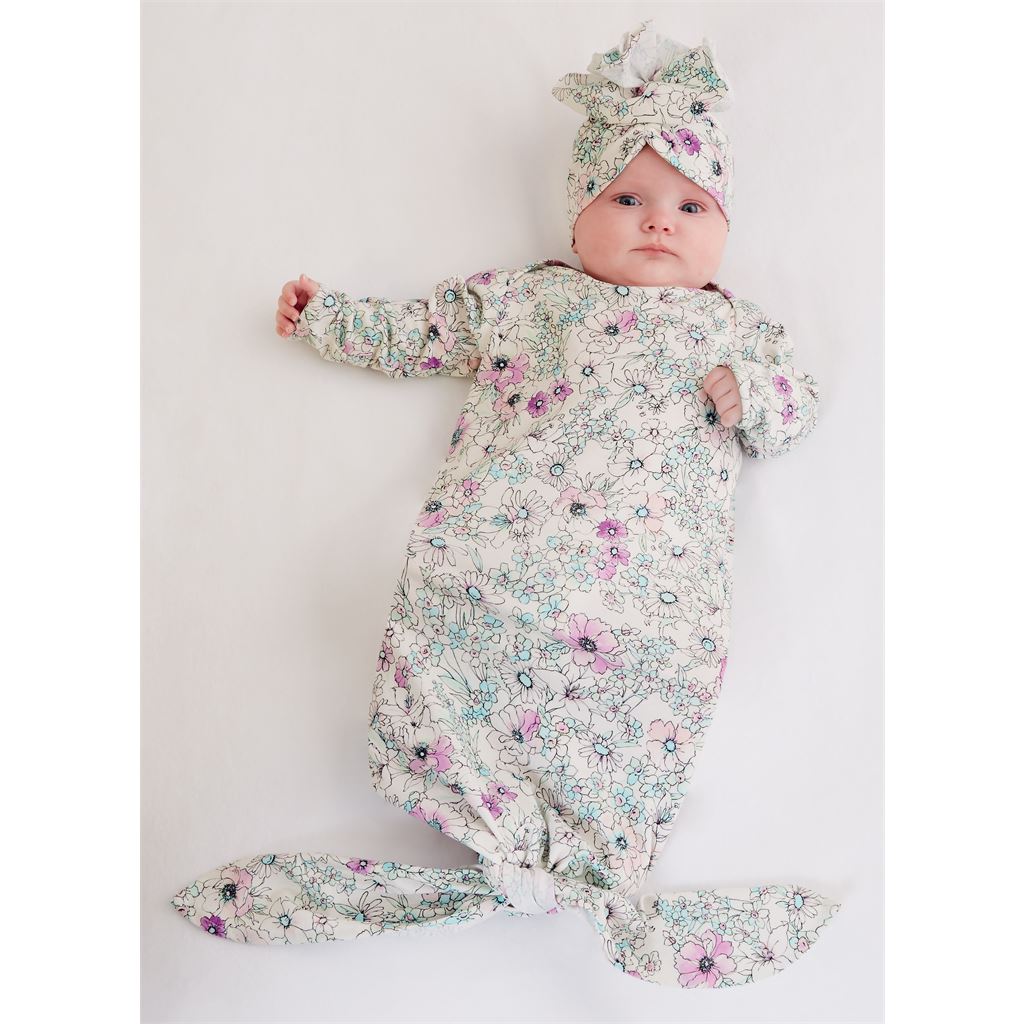 McCall's Pattern M8265 Infants Gown Top Pants Headband and Hat 8265 Image 2 From Patternsandplains.com