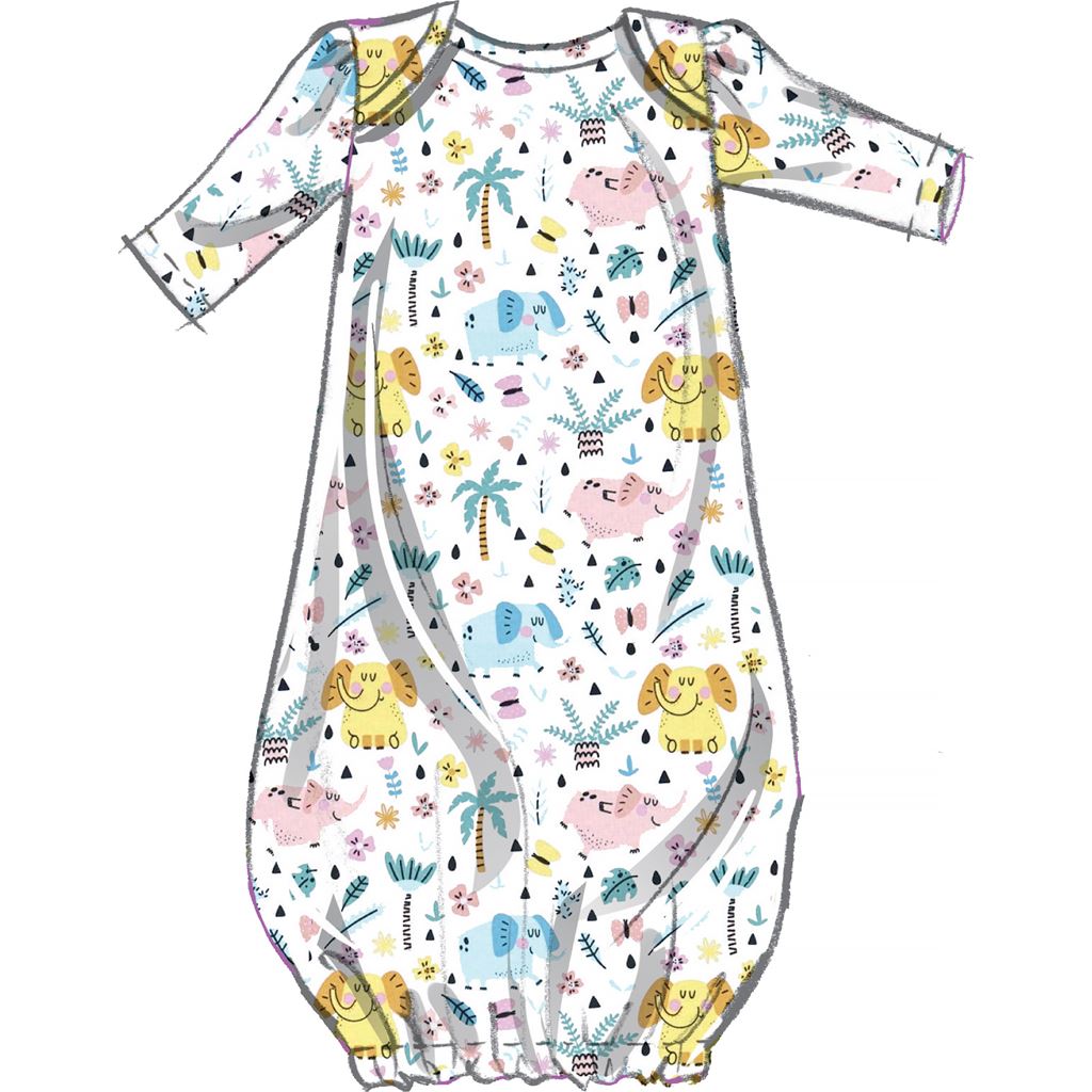 McCall's Pattern M8265 Infants Gown Top Pants Headband and Hat 8265 Image 3 From Patternsandplains.com