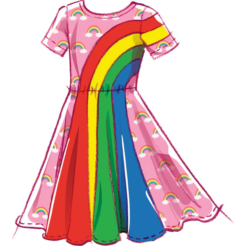 McCall's Pattern M8267 Childrens Knit Dresses 8267 Image 3 From Patternsandplains.com