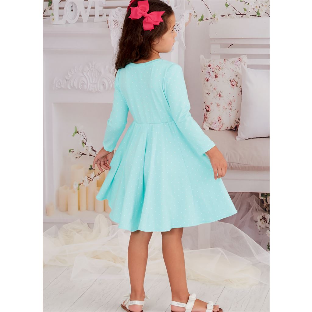 McCall's Pattern M8267 Childrens Knit Dresses 8267 Image 6 From Patternsandplains.com