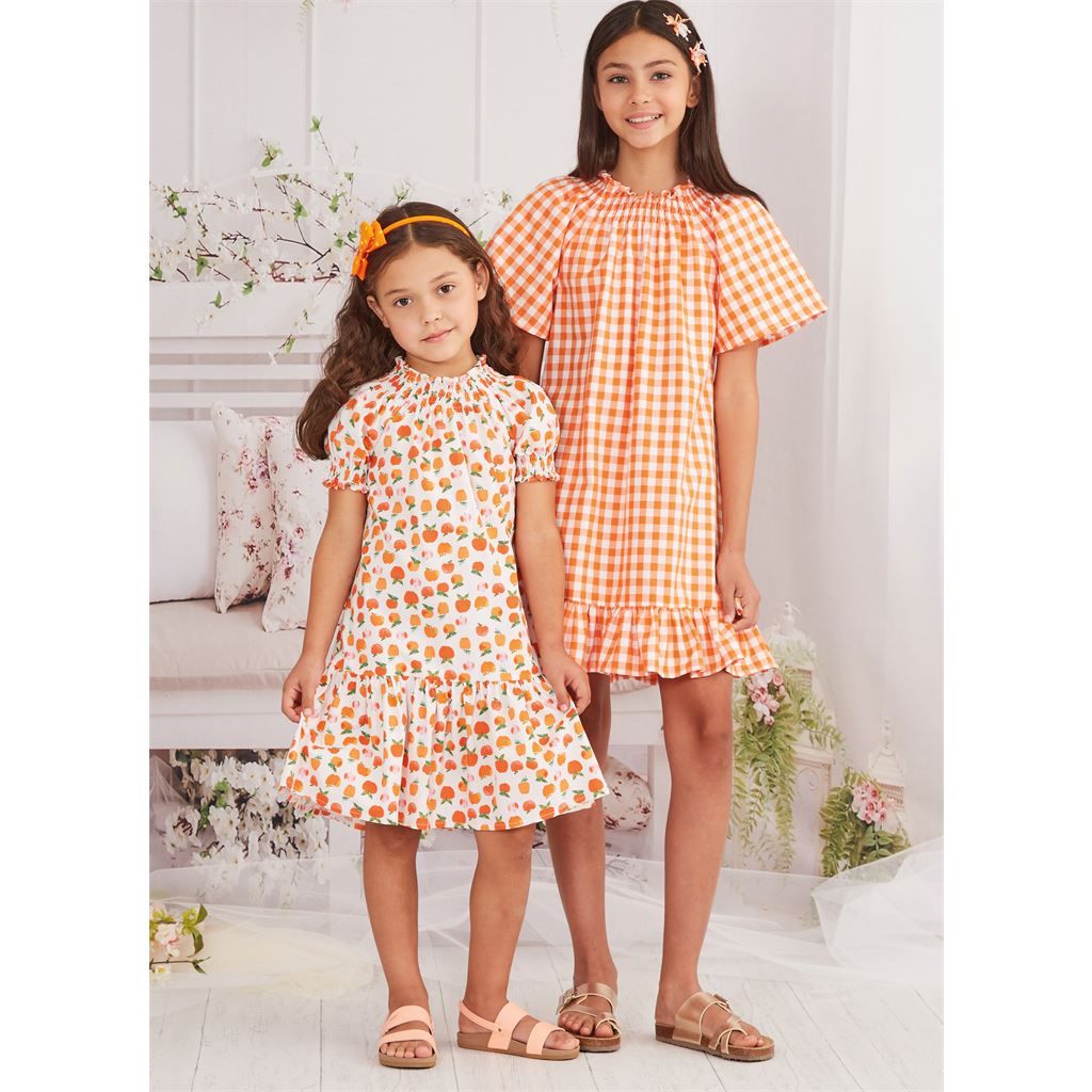 McCall's Pattern M8283 Childrens and Girls Dresses 8283 Image 2 From Patternsandplains.com