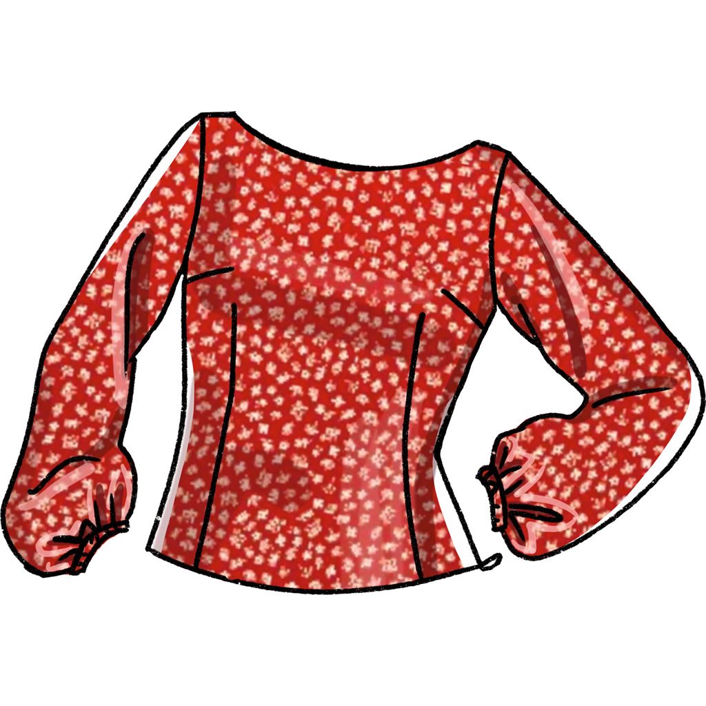 McCall's Pattern M8287 Misses Tops 8287 Image 4 From Patternsandplains.com