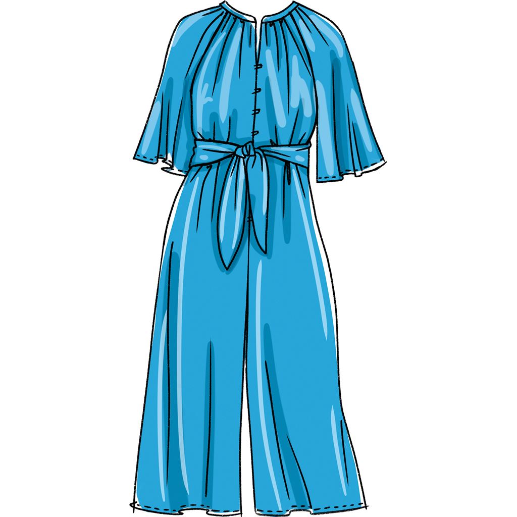 McCall's Pattern M8288 Misses and Womens Romper Jumpsuits and Sash 8288 Image 4 From Patternsandplains.com