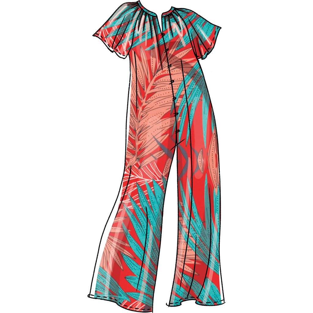 McCall's Pattern M8288 Misses and Womens Romper Jumpsuits and Sash 8288 Image 5 From Patternsandplains.com