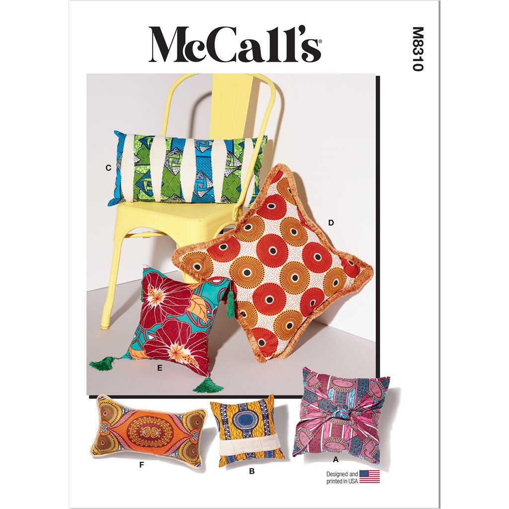 McCall's Pattern M8310 Pillows 8310 Image 1 From Patternsandplains.com