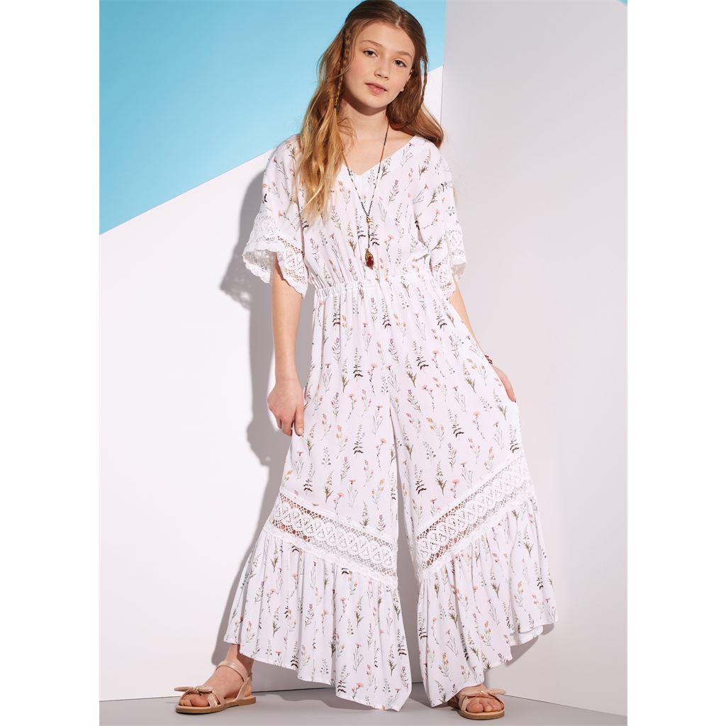 McCall's Pattern M8317 Girls Romper and Jumpsuits 8317 Image 2 From Patternsandplains.com