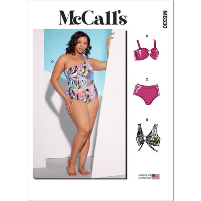 McCall's Pattern M8330 Womens Swimsuits 8330 Image 1 From Patternsandplains.com