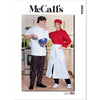McCall's Pattern M8332 Misses and Mens Chef Jacket Pants Apron and Cap 8332 Image 1 From Patternsandplains.com