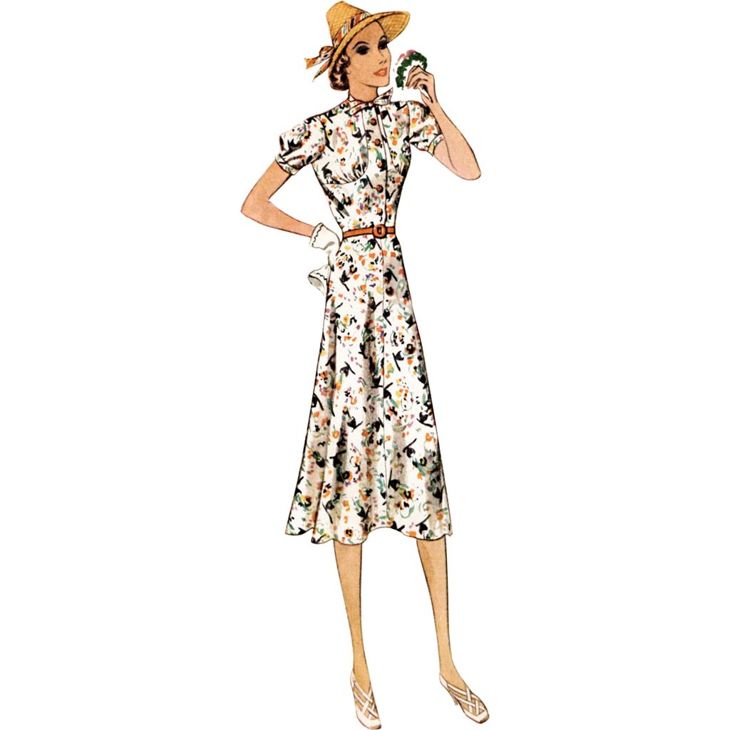 McCall's Pattern M8338 Misses Vintage Dresses and Belt 8338 Image 3 From Patternsandplains.com