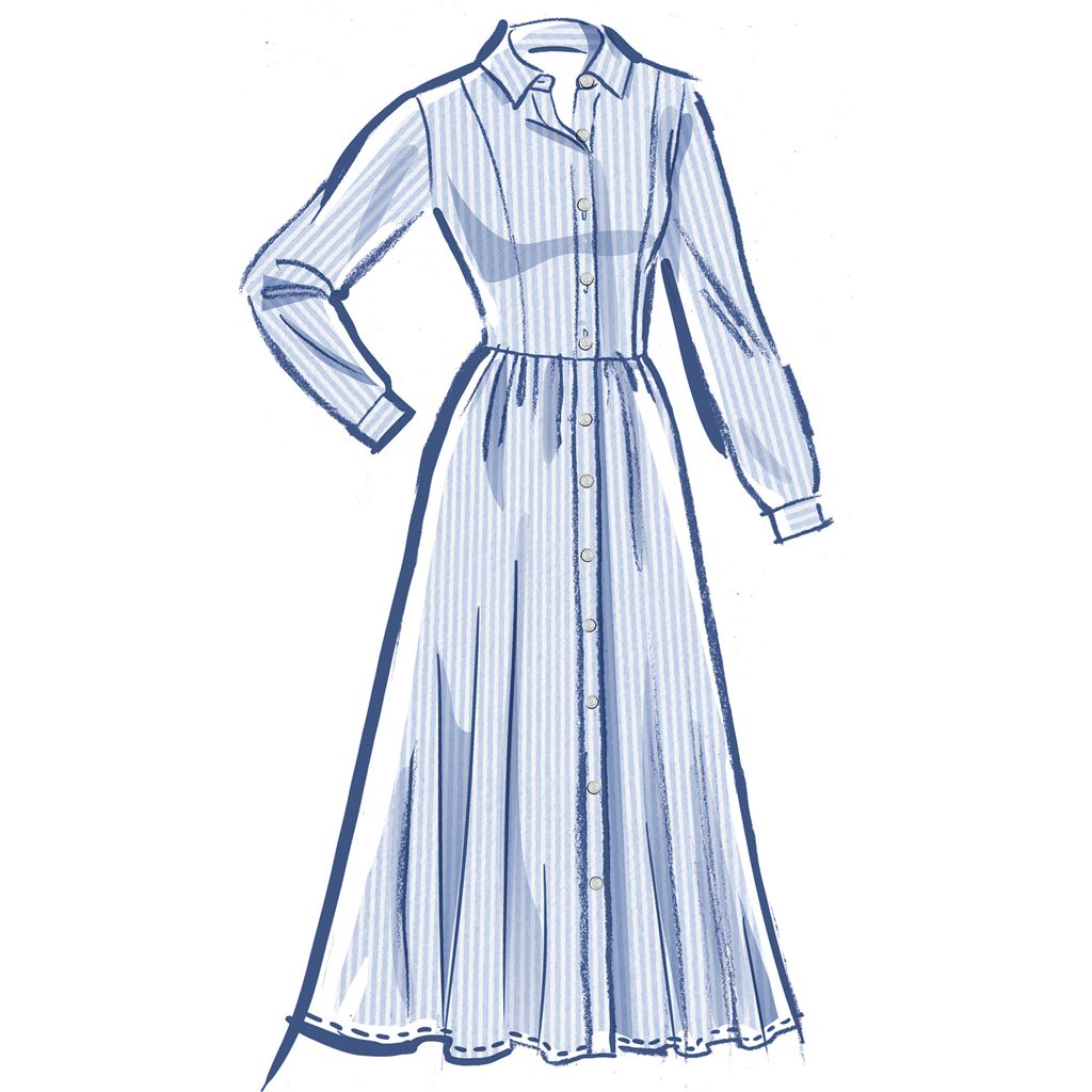 McCall's Pattern M8342 Misses Shirtdress 8342 Image 3 From Patternsandplains.com
