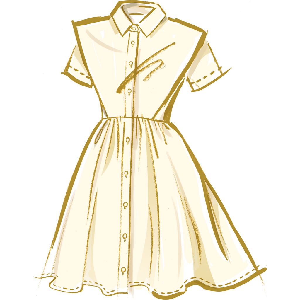 McCall's Pattern M8342 Misses Shirtdress 8342 Image 4 From Patternsandplains.com