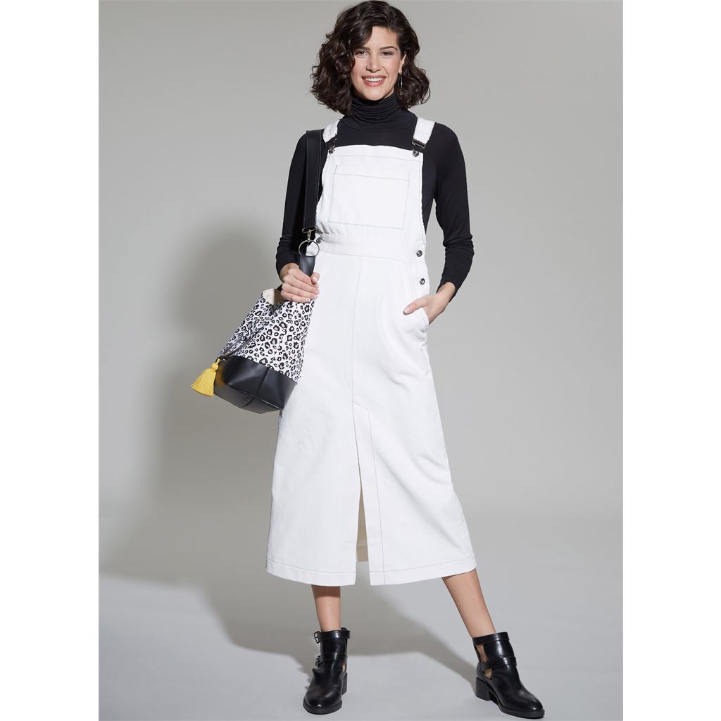 McCall's Pattern M8345 Misses Skirt Overalls 8345 Image 2 From Patternsandplains.com