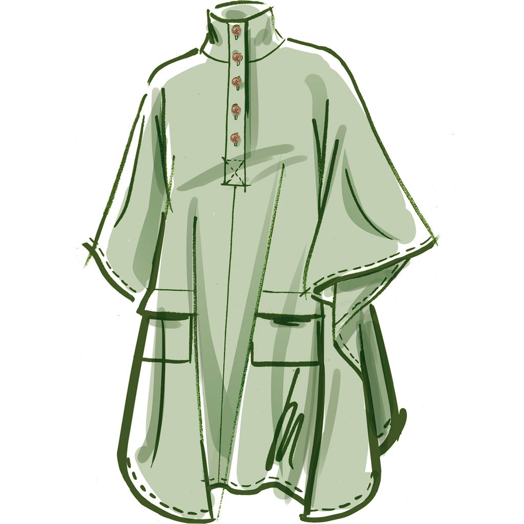 McCall's Pattern M8347 Misses Poncho 8347 Image 4 From Patternsandplains.com