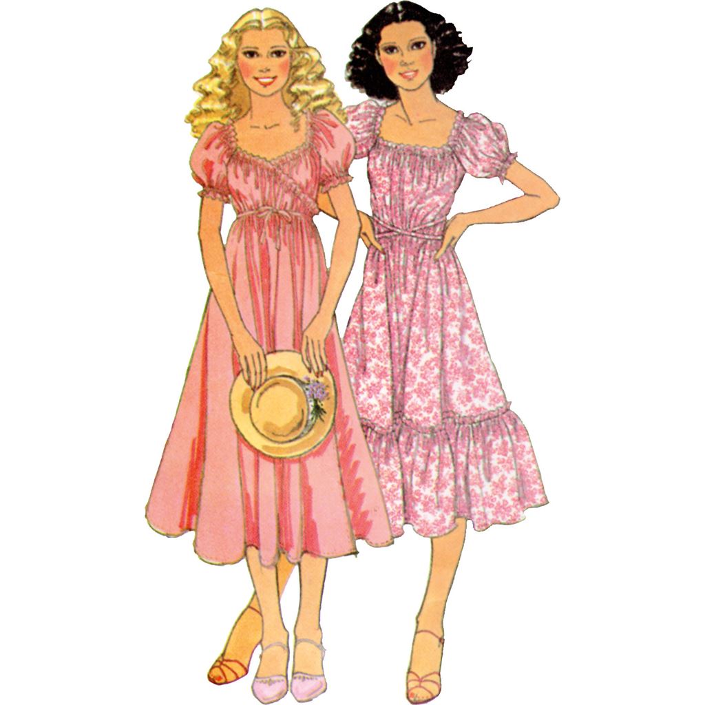 McCall's Pattern M8358 Misses' Vintage Wrap Dress by Laura Ashley 8358 -  Patterns and Plains