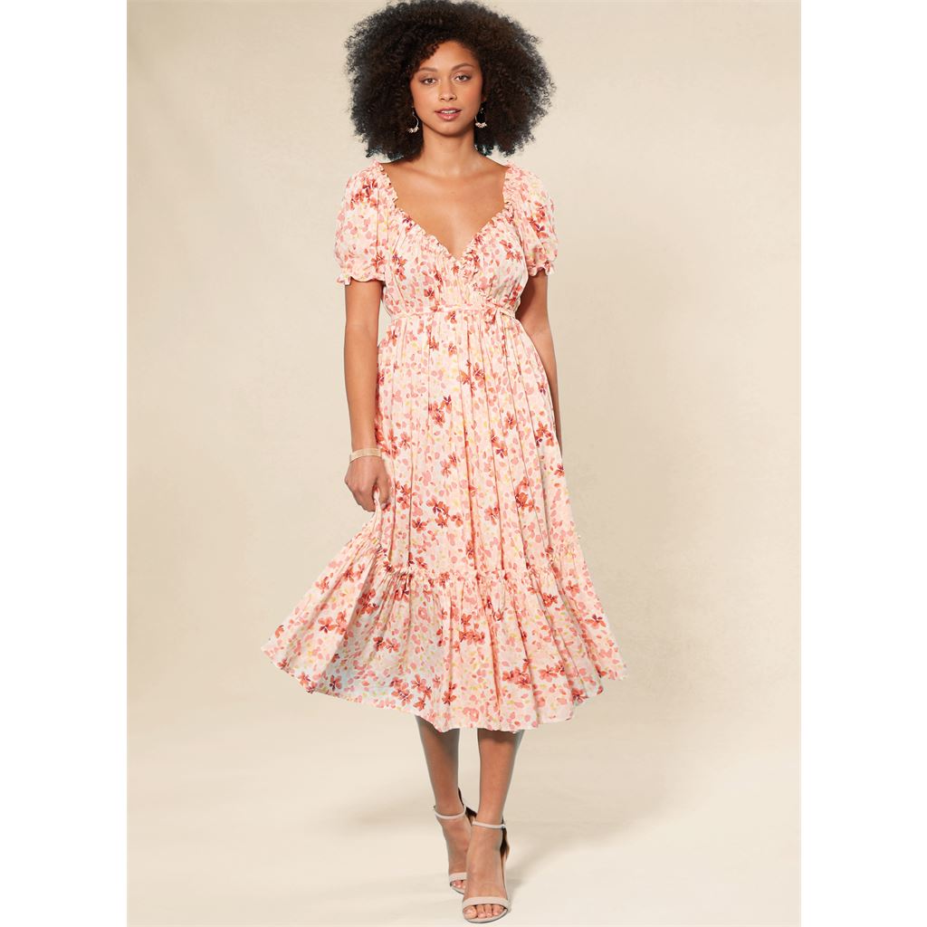 McCall's Pattern M8358 Misses Vintage Wrap Dress by Laura Ashley 8358 Image 3 From Patternsandplains.com