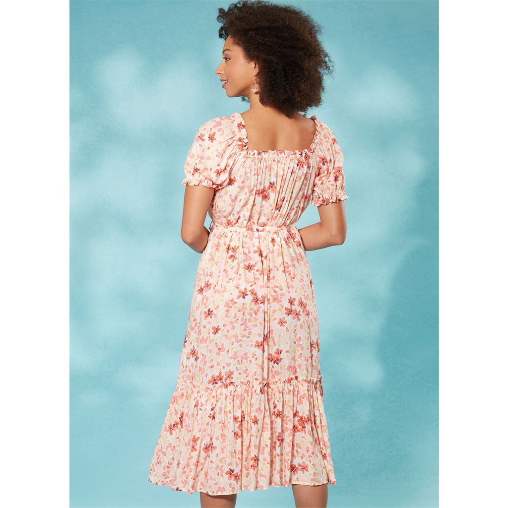 McCall's Pattern M8358 Misses Vintage Wrap Dress by Laura Ashley 8358 Image 6 From Patternsandplains.com