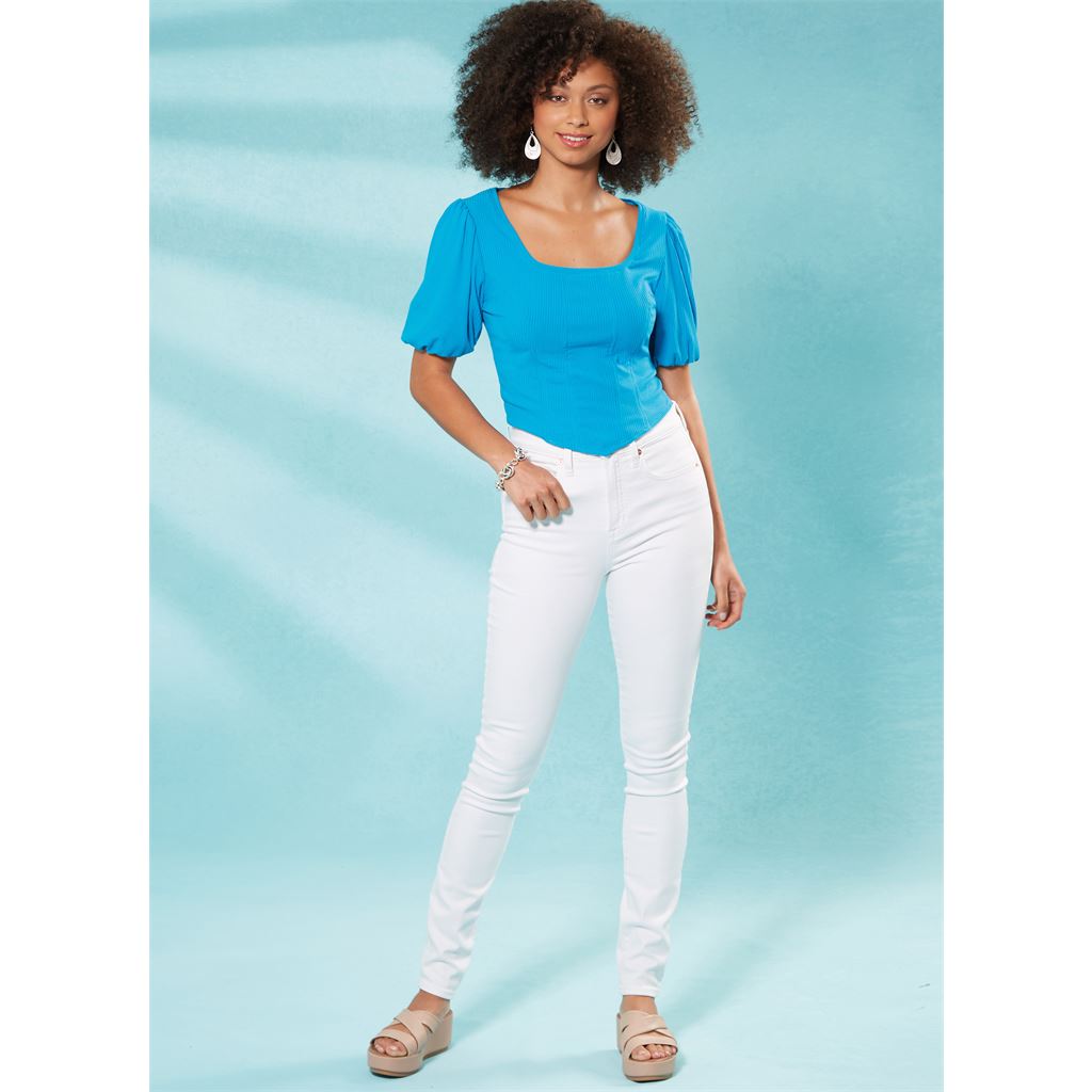 McCall's Pattern M8364 Misses Knit Corset Tops 8364 Image 5 From Patternsandplains.com