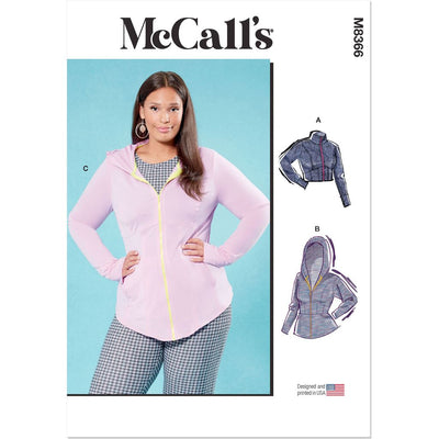 McCall's Pattern M8366 Womens Knit Corset Style Jacket 8366 Image 1 From Patternsandplains.com