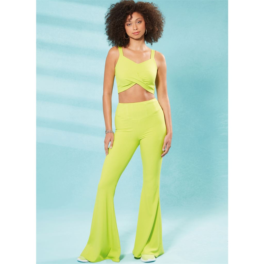 McCall's Pattern M8368 Misses Knit Tops and Pants 8368 Image 2 From Patternsandplains.com