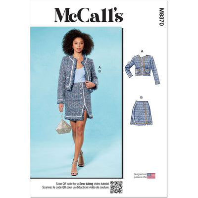 McCall's Pattern M8370 Misses Jacket and Skirt 8370 Image 1 From Patternsandplains.com