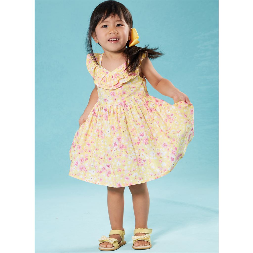 McCall's Pattern M8372 Toddlers Dresses 8372 Image 2 From Patternsandplains.com