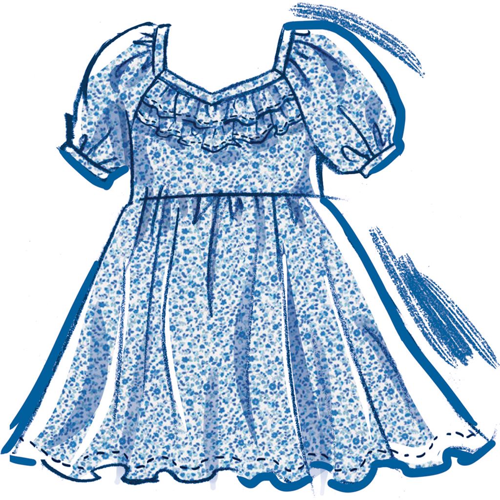 McCall's Pattern M8372 Toddlers Dresses 8372 Image 3 From Patternsandplains.com