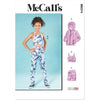McCall's Pattern M8374 Girls Knit Jacket Cropped Top and Leggings in Two Lengths 8374 Image 1 From Patternsandplains.com