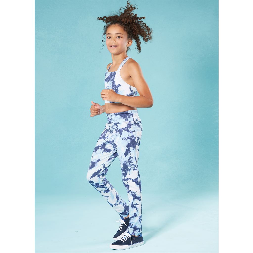 McCall's Pattern M8374 Girls Knit Jacket Cropped Top and Leggings in Two Lengths 8374 Image 6 From Patternsandplains.com