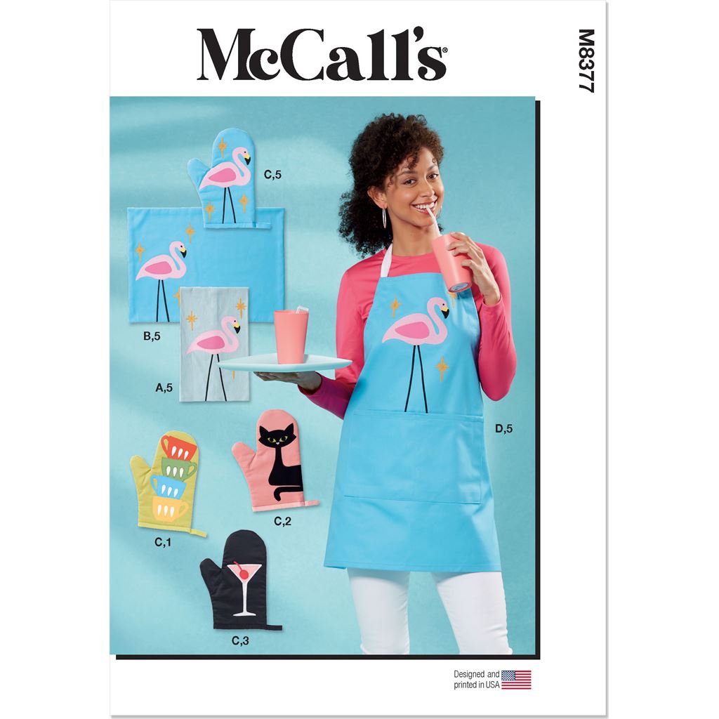 McCall's Pattern M8377 Apron and Kitchen Accessories 8377 Image 1 From Patternsandplains.com